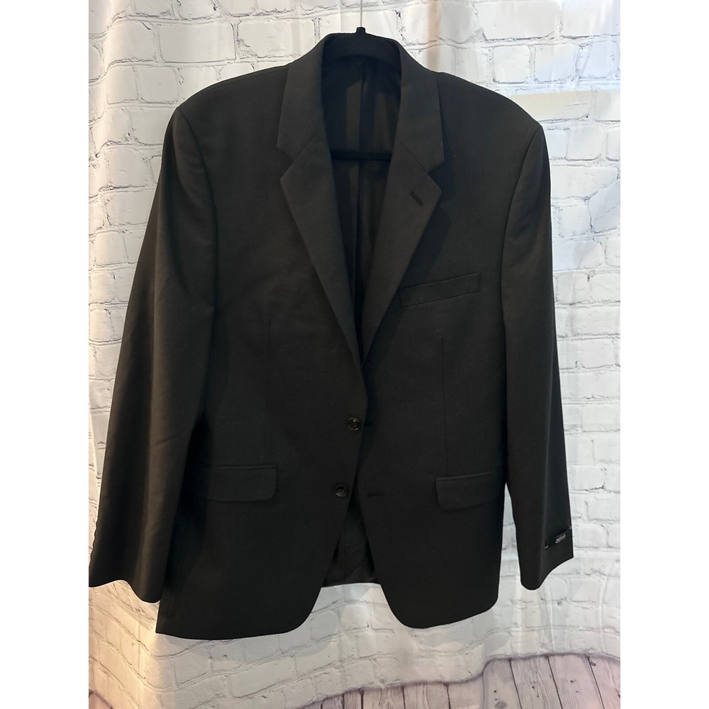 Alfani Blazer Jacket Regular Fit Two Button Black Career Coat Size Unknown